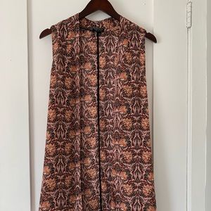 Top Shop floral flowy sleeveless cover